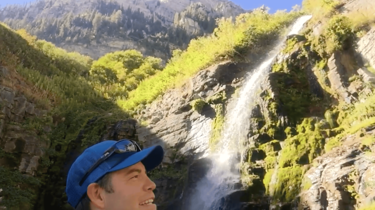 Jason Hewlett Mt Timpanogos waterfall